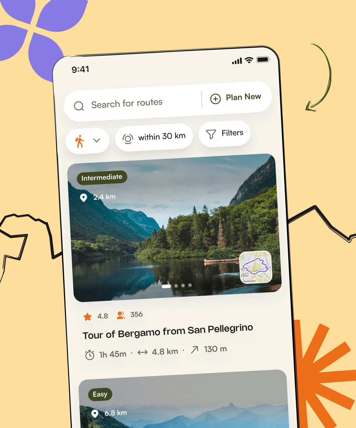 komoot app screenshot